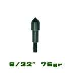 Saunders 9/32 size 75gr Screw-in Fieldpoint