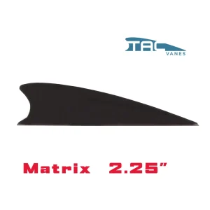 TAC Vanes Matrix 2_25 Fletch - Black