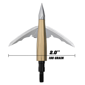 Bowmar Archery BEAST Broadhead - 100gr - 2" Aluminium