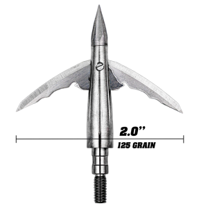 Bowmar Archery BEAST Broadhead, Titanium - 125gr - 2"
