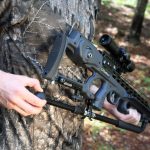 TenPoint SteddyEddy Monopod - mounted on a crossbow