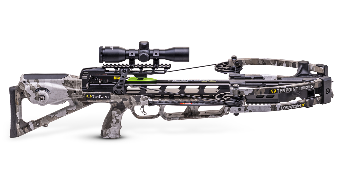 Tenpoint Venom X Crossbow in Vektra Camo Finish - Side View