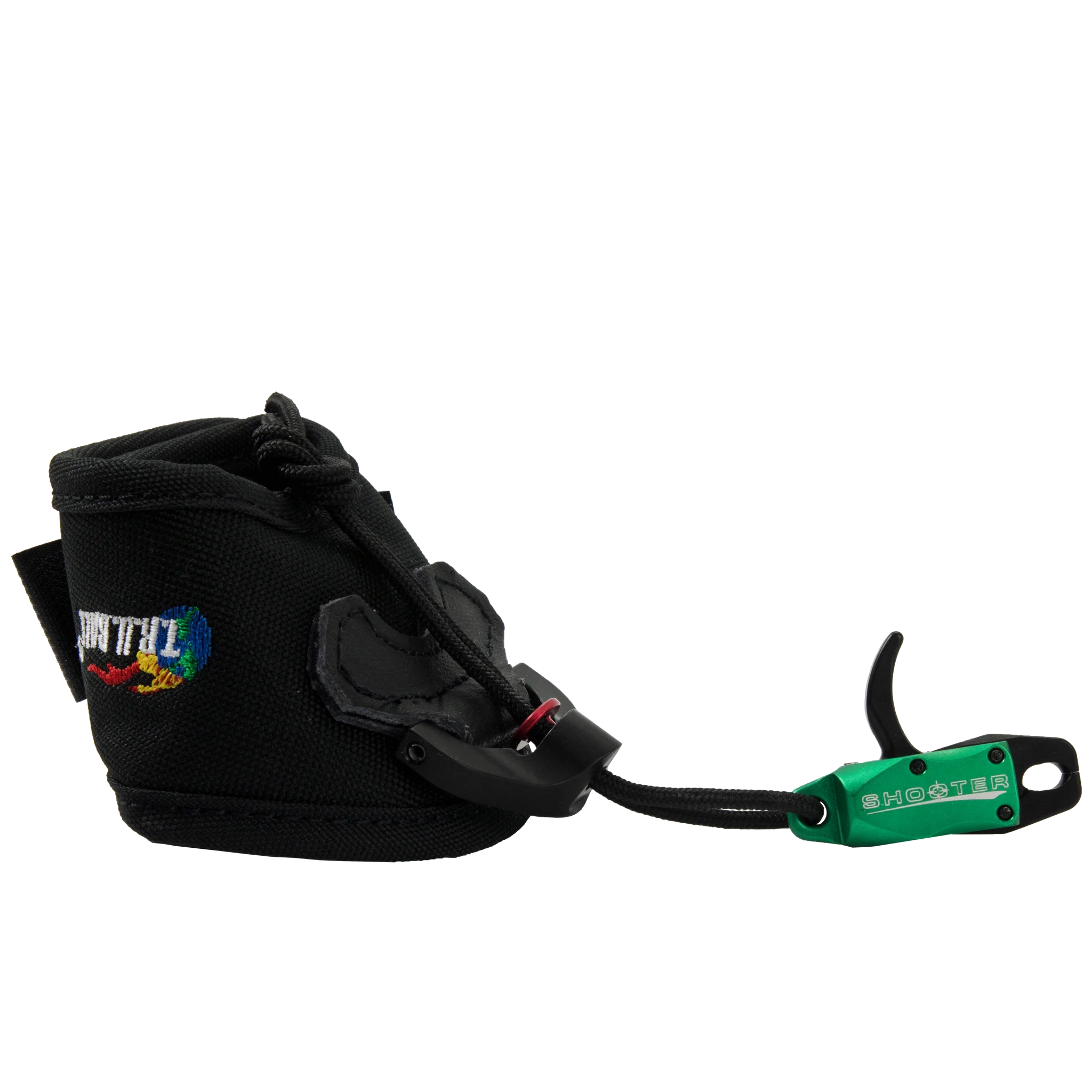 TRUBall Shooter Junior Wrist Release with Dual Callipers and a Velcro Strap - Green