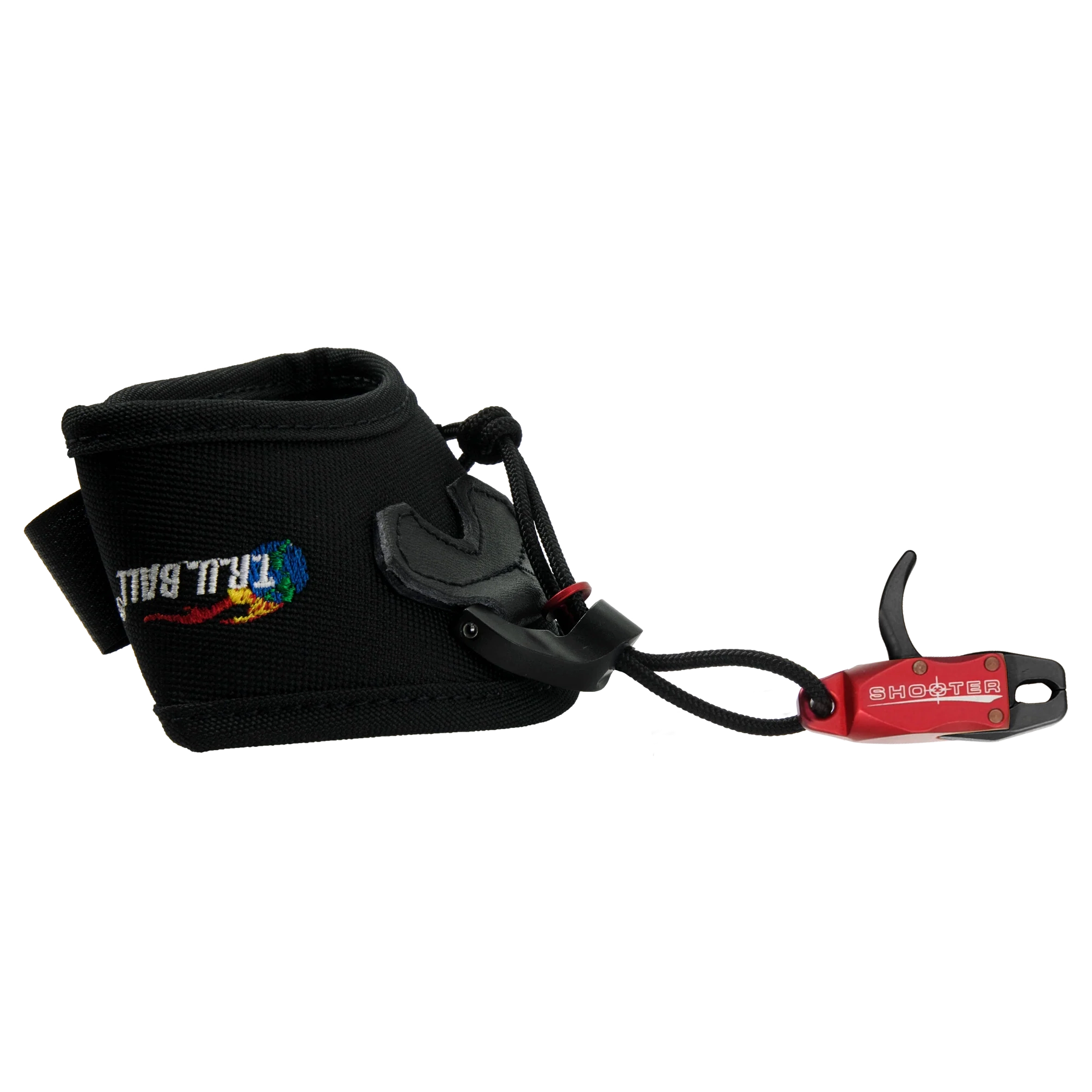 TRUBall Shooter Junior Wrist Release with Dual Callipers and a Velcro Strap - Red