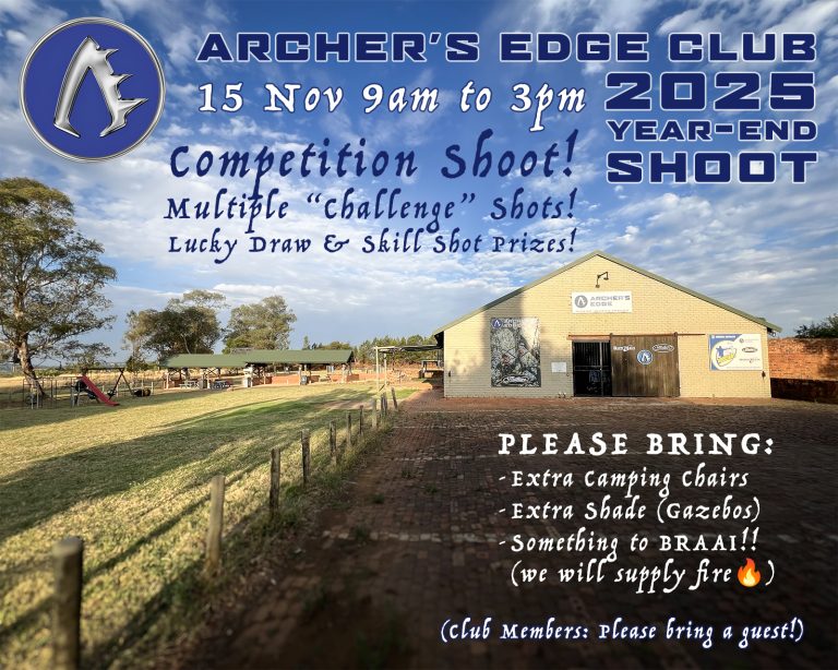 Archer's Edge Club Year End Shoot Invitation