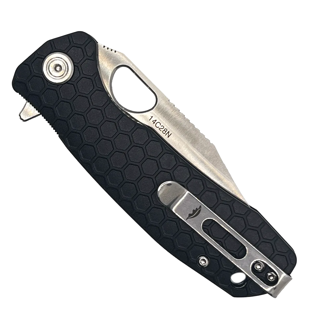 Honey Badger Clip-Point Black Belt Clip Closed