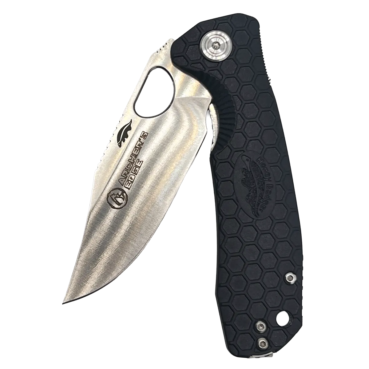 Honey Badger Clip-Point Black Open