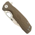 Honey Badger Clip-Point Tan Closed