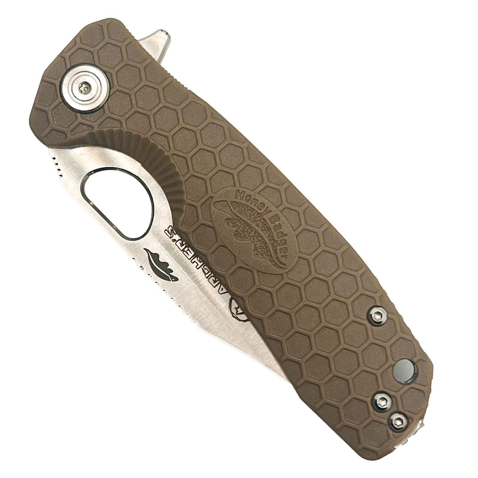 Honey Badger Clip-Point Tan Closed