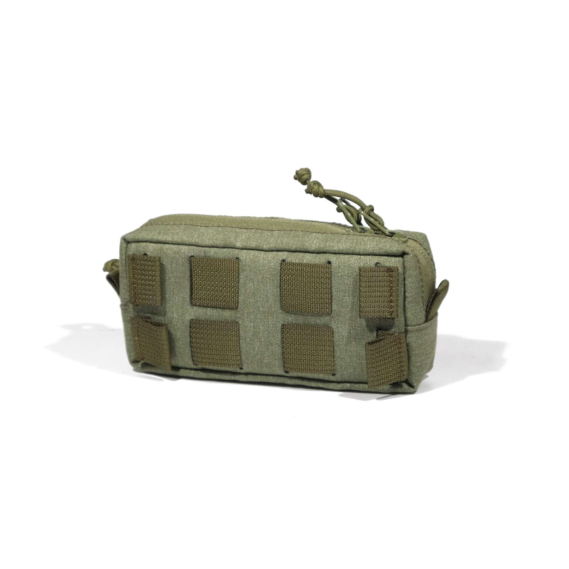 Pangolin Bottom pouch green jean open Display - Molle Attachment