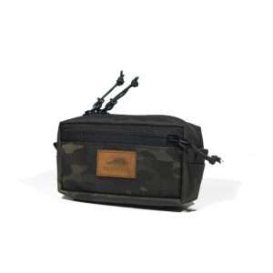 Pangolin Molle Bottom Pouch, Zippered - Multi Camo Black