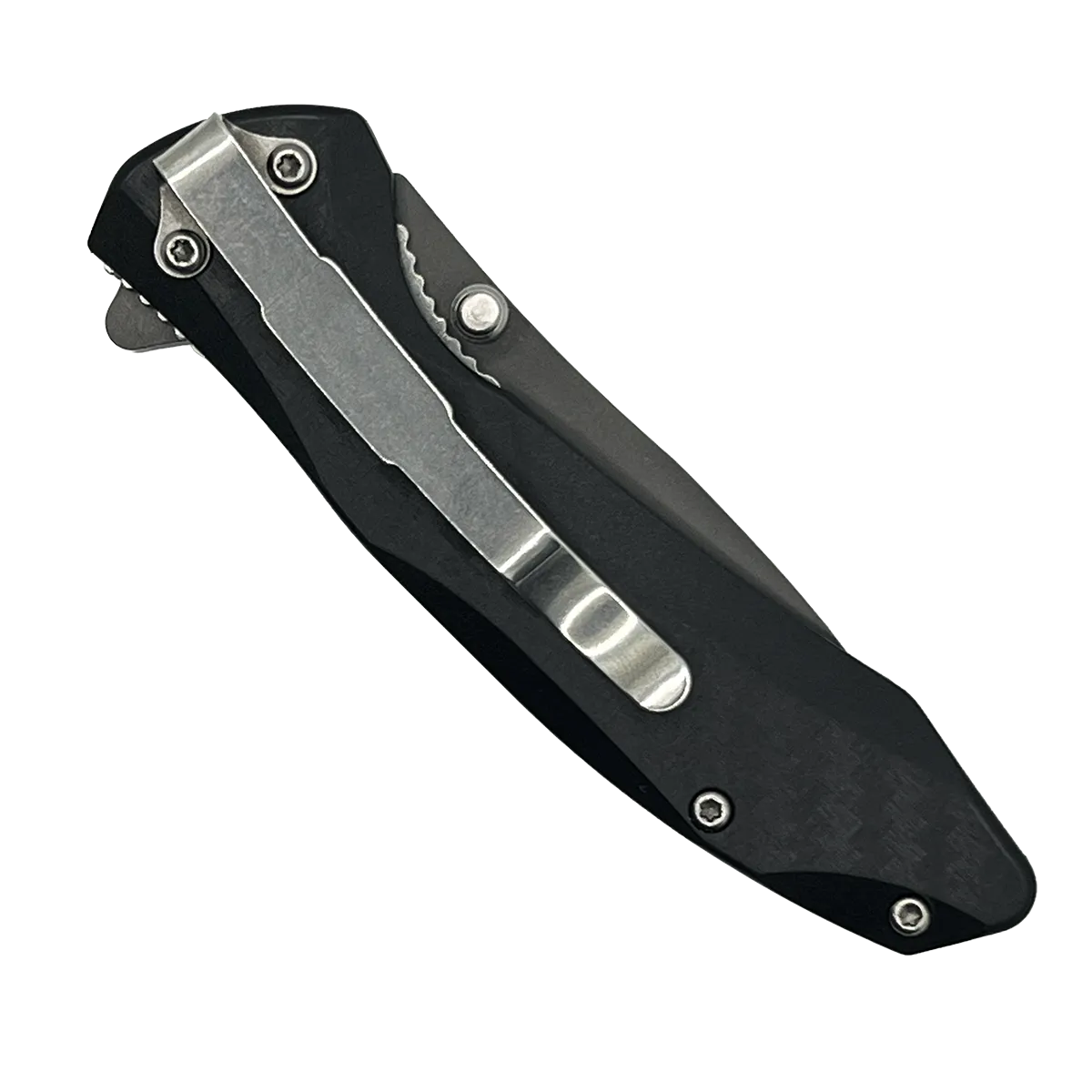 Ultra-Edge Drop Point Titanium Coated Belt Clip - Closed