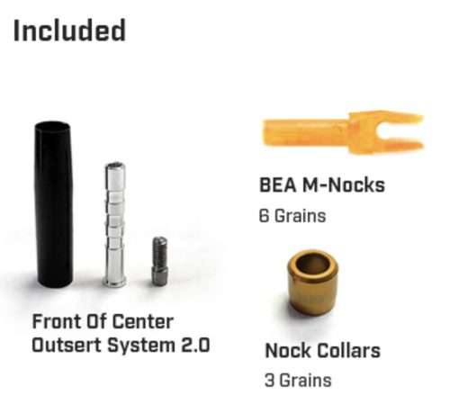 Black Eagle X-Impact Arrow included extras