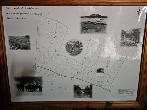 Ludwigslust plaas Petershof Plaas Kaart 500x375