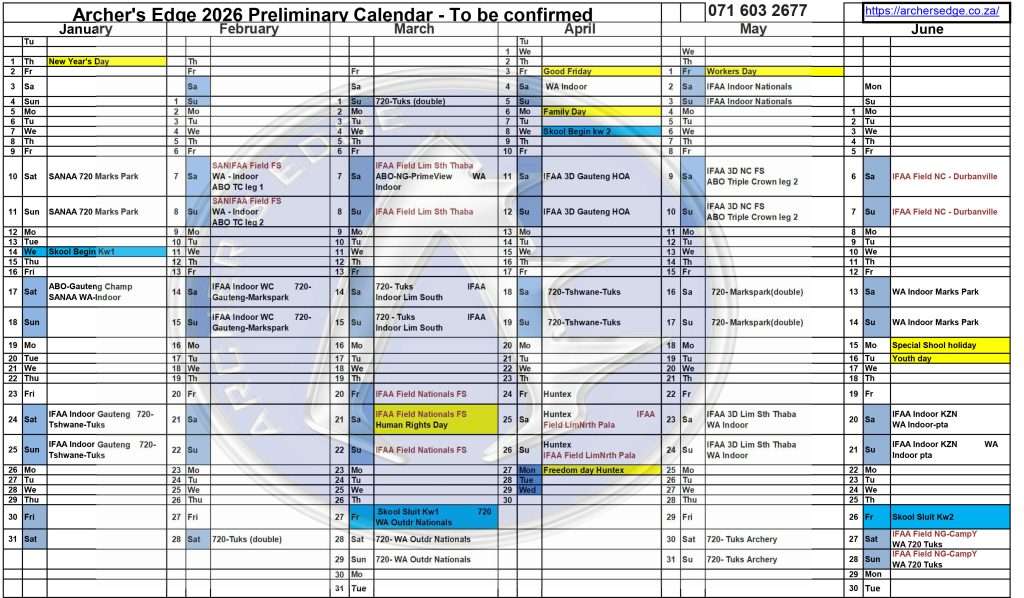 Jan-Jun 2026 Calendar