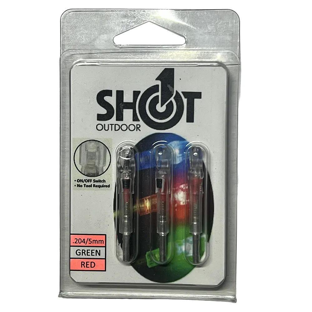 1Shot Outdoor Equipment Lighted Nock - Red (5mm, 0.196ID)
