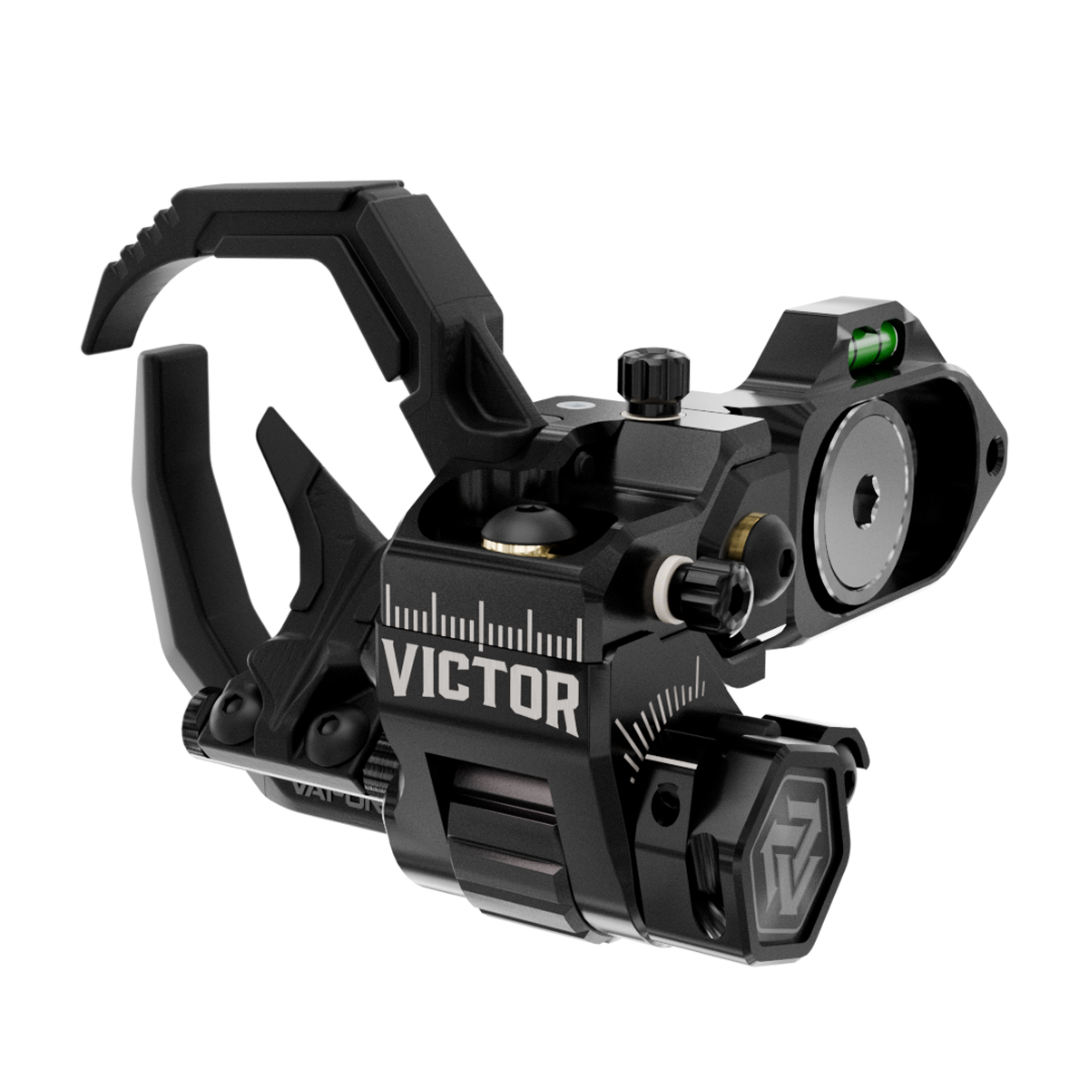 The Victor by Vapor Trail, Limbdriver Rest on standard Berger mount - RH Black