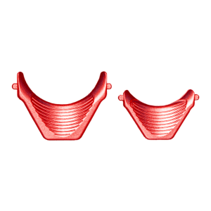 Truball Aileron HBC Flex Hinge Adjustable Finger Tab plates - Red